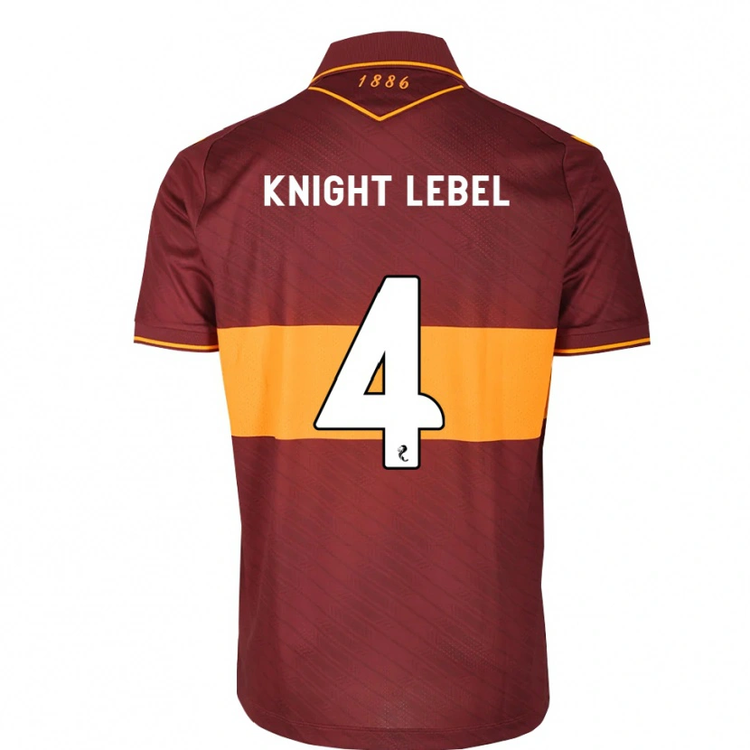 Danxen Women Jamie Knight-Lebel #4 Orange Maroon Away Jersey 2026/27 T-Shirt