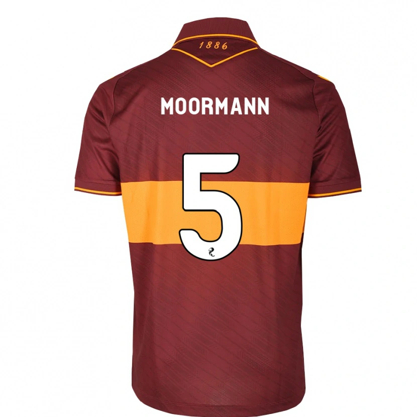 Danxen Women Martin Moormann #5 Orange Maroon Away Jersey 2026/27 T-Shirt
