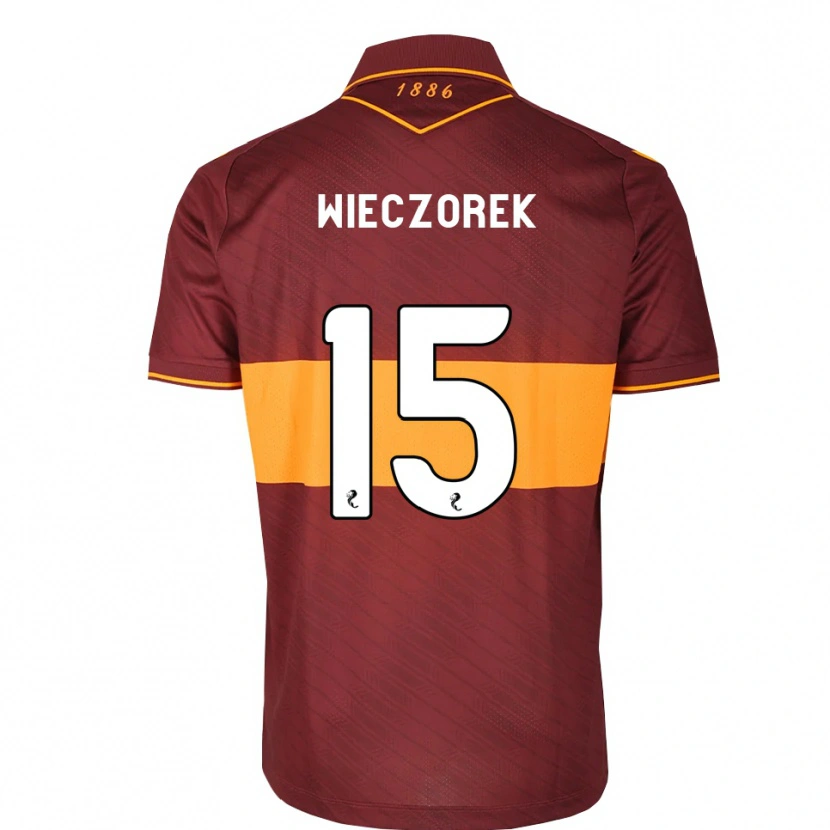 Danxen Women Olivier Wieczorek #15 Orange Maroon Away Jersey 2026/27 T-Shirt