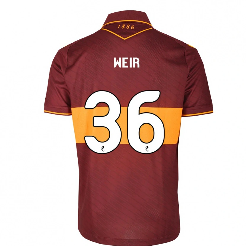 Danxen Women Lucas Weir #36 Orange Maroon Away Jersey 2026/27 T-Shirt
