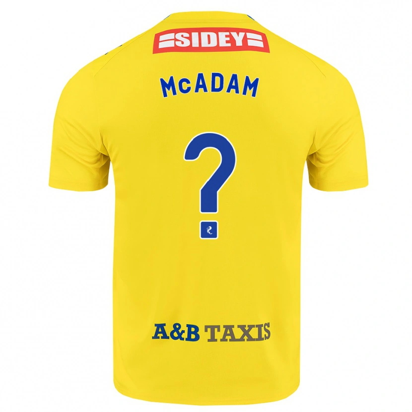 Danxen Women Dougal Mcadam #0 Yellow Blue Black Away Jersey 2026/27 T-Shirt