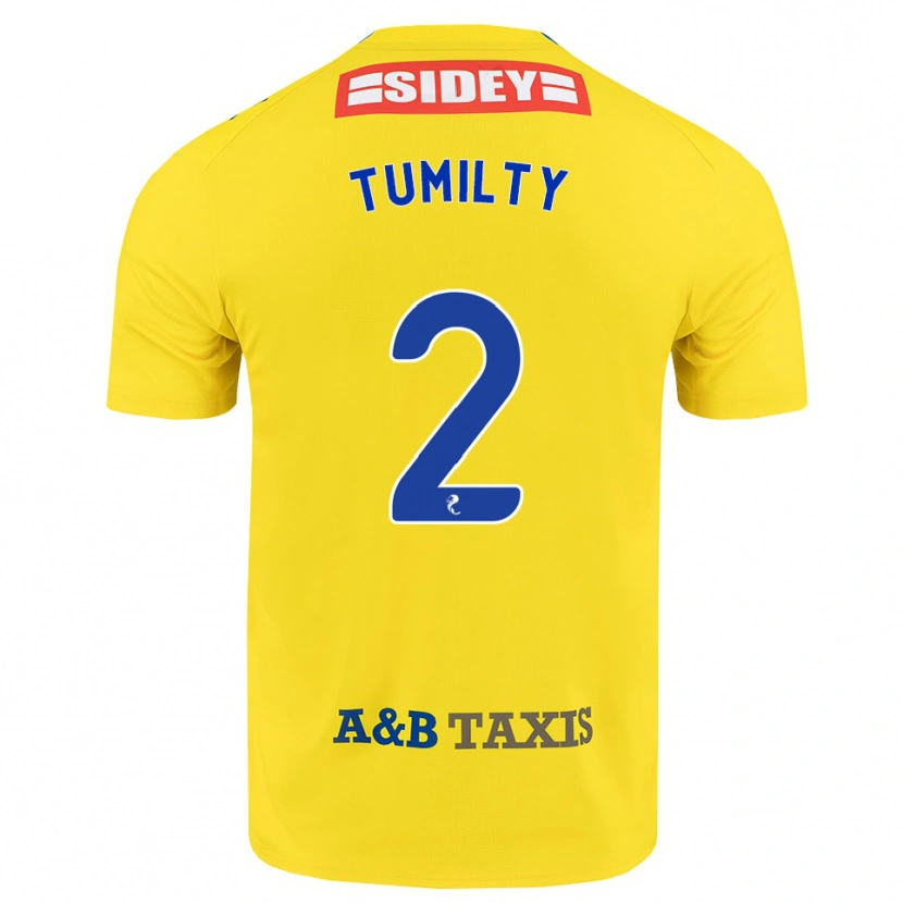 Danxen Women Reghan Tumilty #2 Yellow Blue Black Away Jersey 2026/27 T-Shirt