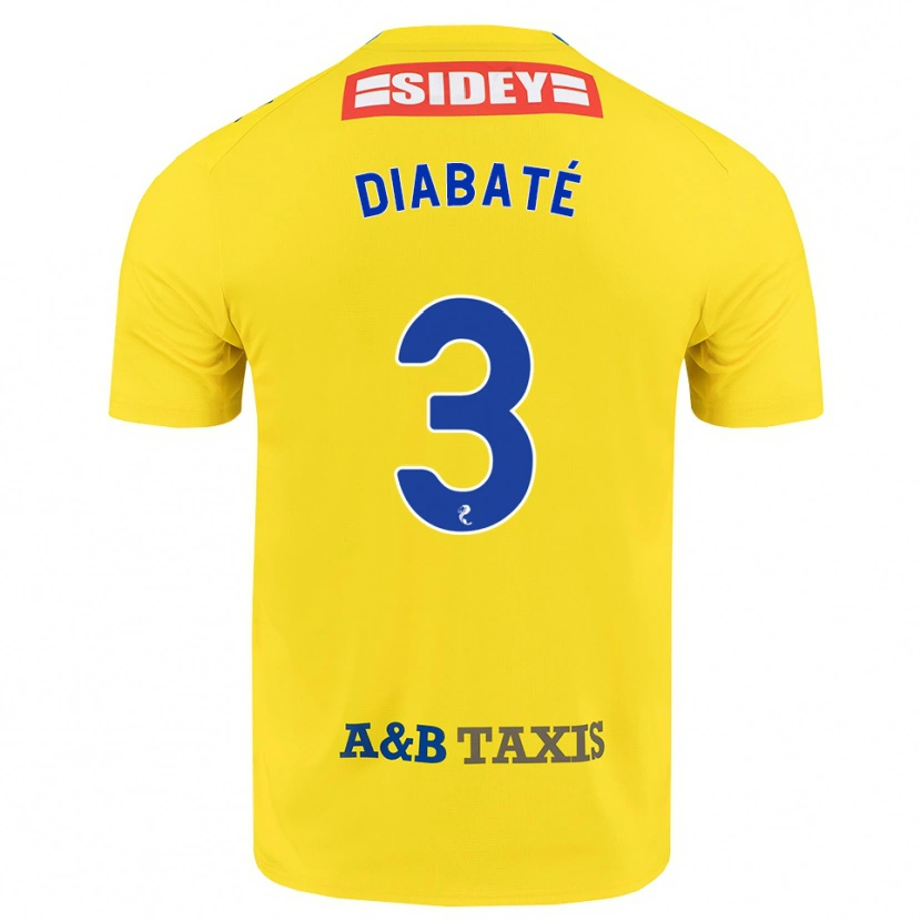 Danxen Women Cheick Diabaté #3 Yellow Blue Black Away Jersey 2026/27 T-Shirt