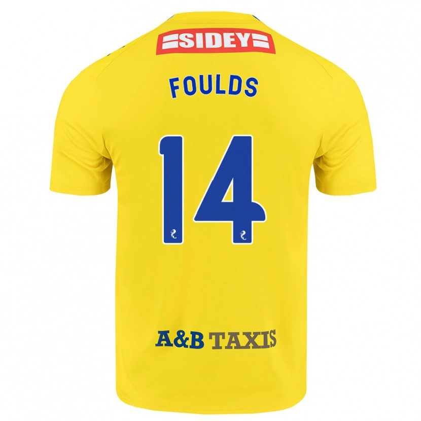 Danxen Women Matty Foulds #14 Yellow Blue Black Away Jersey 2026/27 T-Shirt