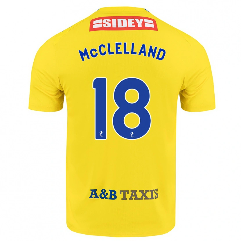 Danxen Women Sam Mcclelland #18 Yellow Blue Black Away Jersey 2026/27 T-Shirt
