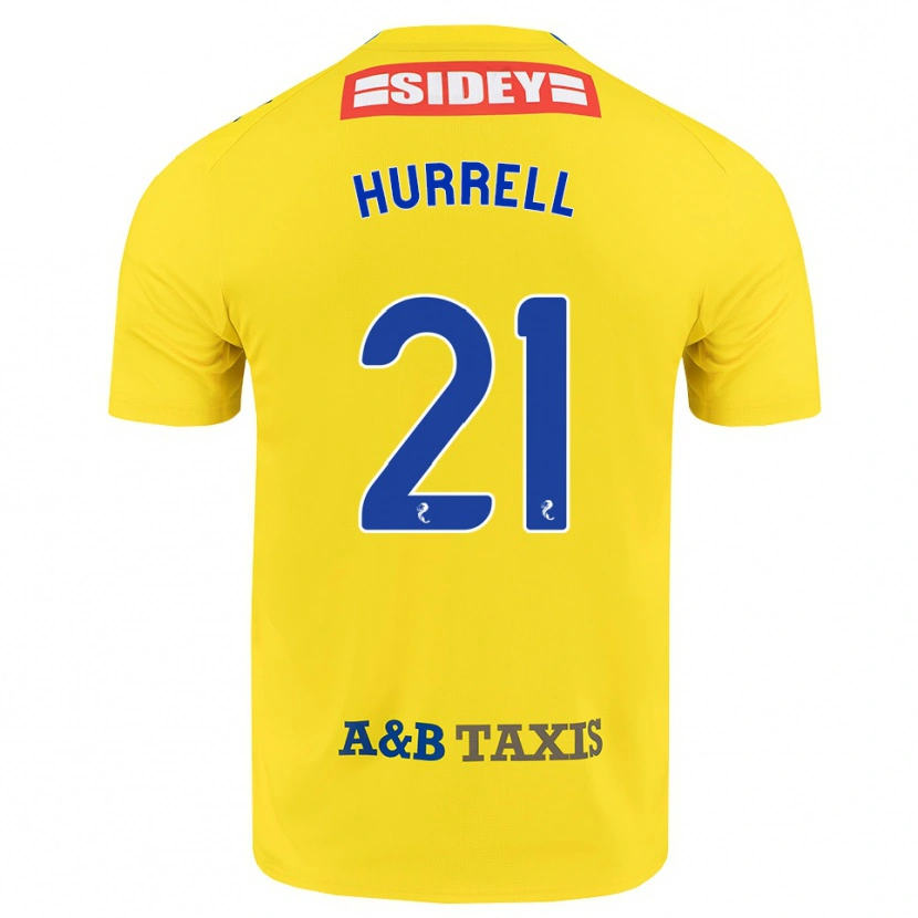 Danxen Women Olivia Hurrell #21 Yellow Blue Black Away Jersey 2026/27 T-Shirt