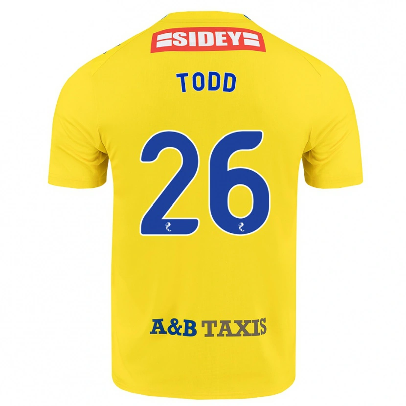 Danxen Women Matty Todd #26 Yellow Blue Black Away Jersey 2026/27 T-Shirt