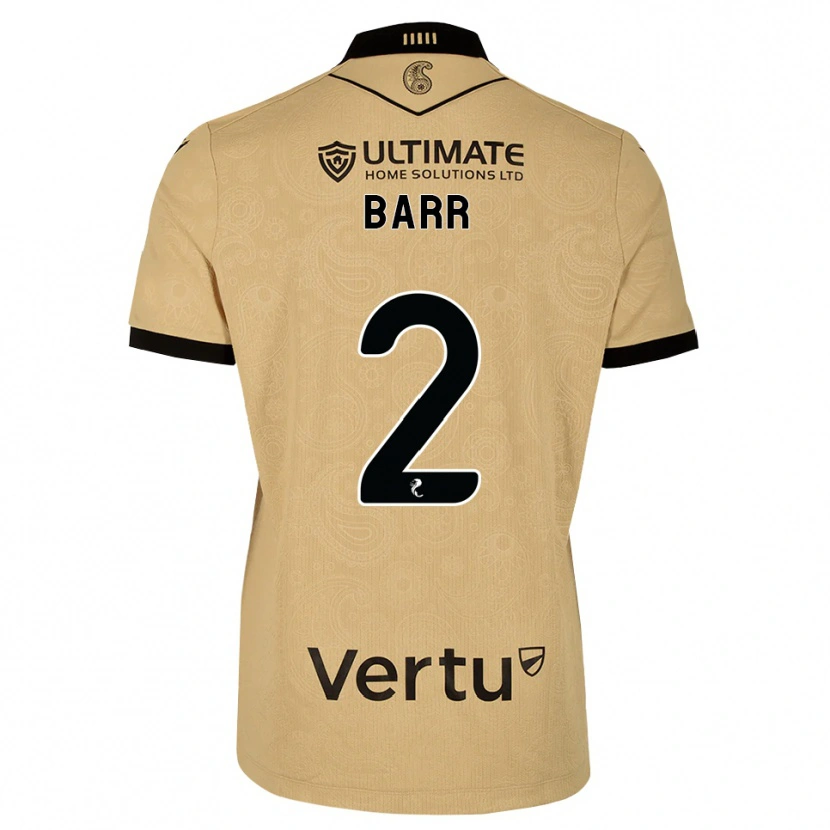 Danxen Women Jack Barr #2 Burlywood Black Away Jersey 2026/27 T-Shirt