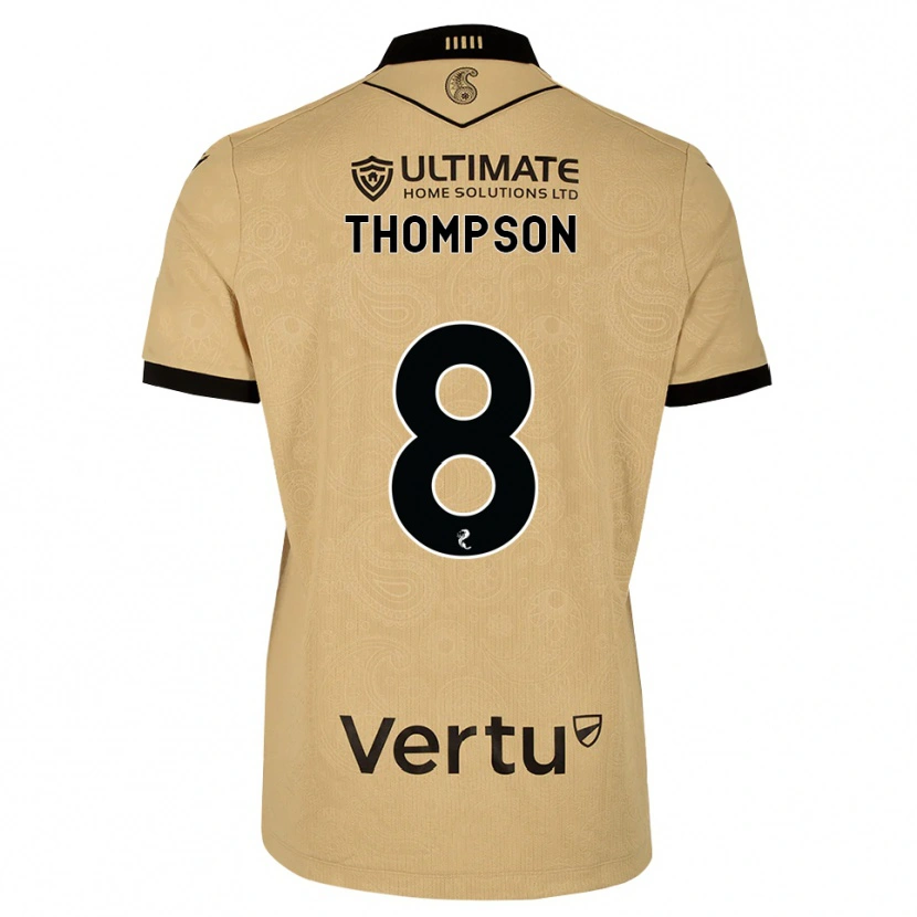 Danxen Women Struan Thompson #8 Burlywood Black Away Jersey 2026/27 T-Shirt