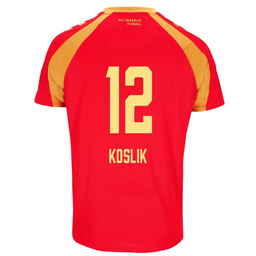 Danxen Women Michel Koslik #12 Red Orange Black Away Jersey 2026/27 T-Shirt