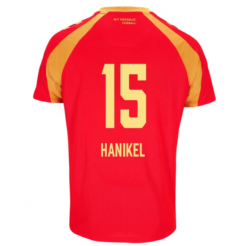 Danxen Women Maximilian Hanikel #15 Red Orange Black Away Jersey 2026/27 T-Shirt