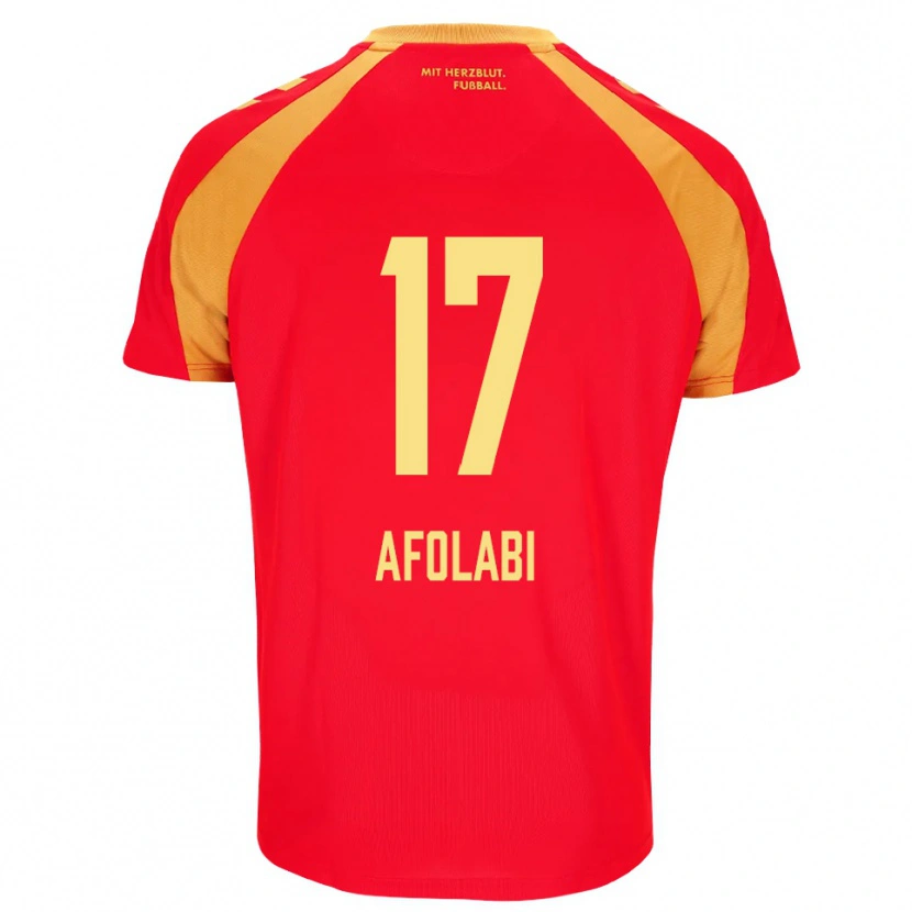 Danxen Women Gentil Afolabi #17 Red Orange Black Away Jersey 2026/27 T-Shirt
