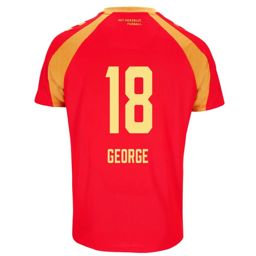 Danxen Women Kayonte Kaheim Karim George #18 Red Orange Black Away Jersey 2026/27 T-Shirt