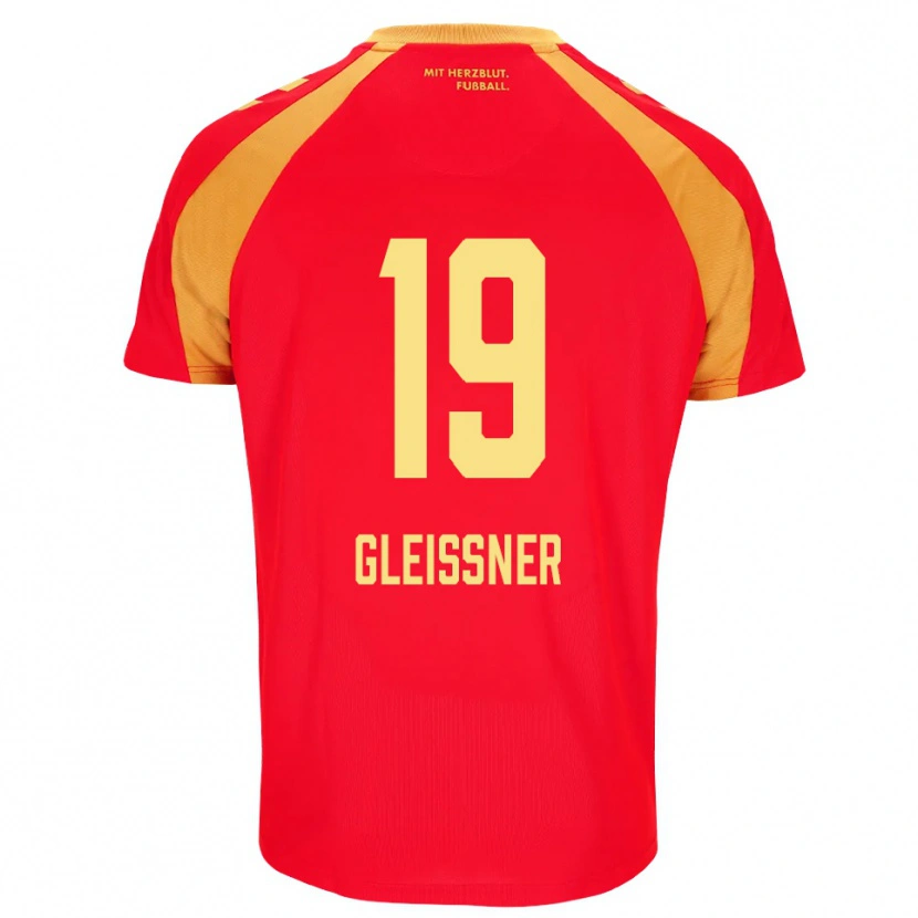 Danxen Women Kevin Gleissner #19 Red Orange Black Away Jersey 2026/27 T-Shirt