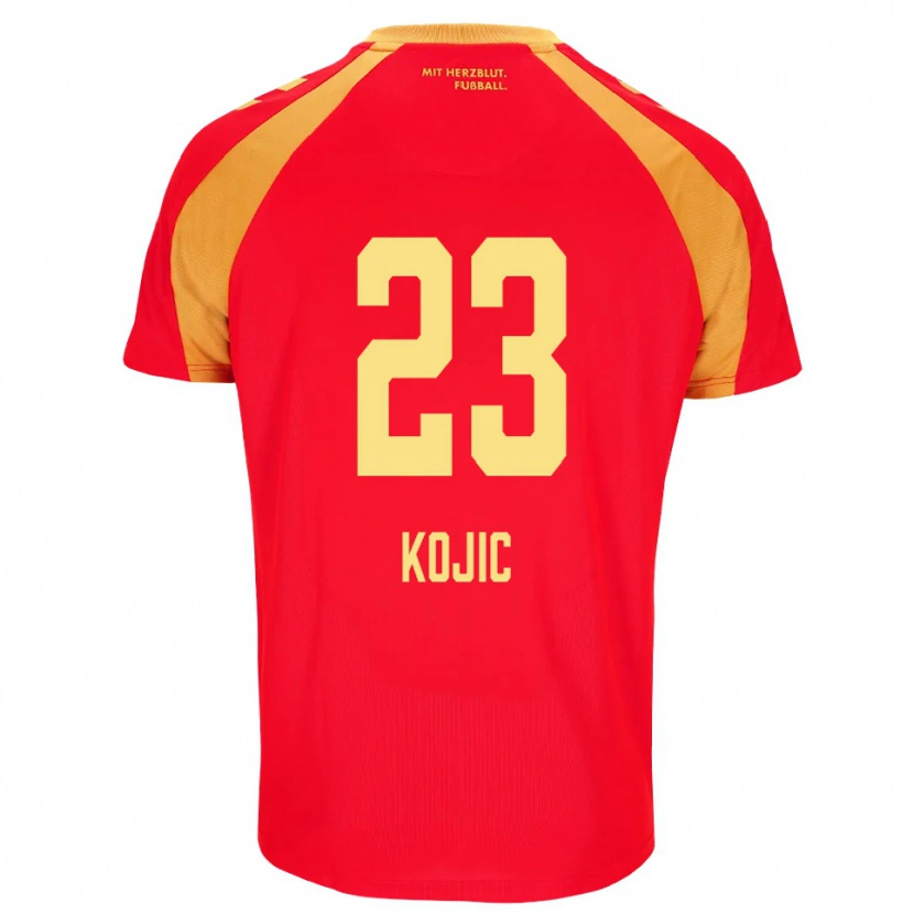 Danxen Women Stanko Kojic #23 Red Orange Black Away Jersey 2026/27 T-Shirt