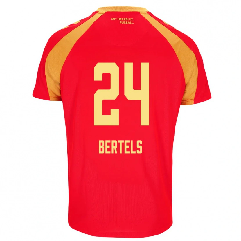 Danxen Women Felix Bertels #24 Red Orange Black Away Jersey 2026/27 T-Shirt