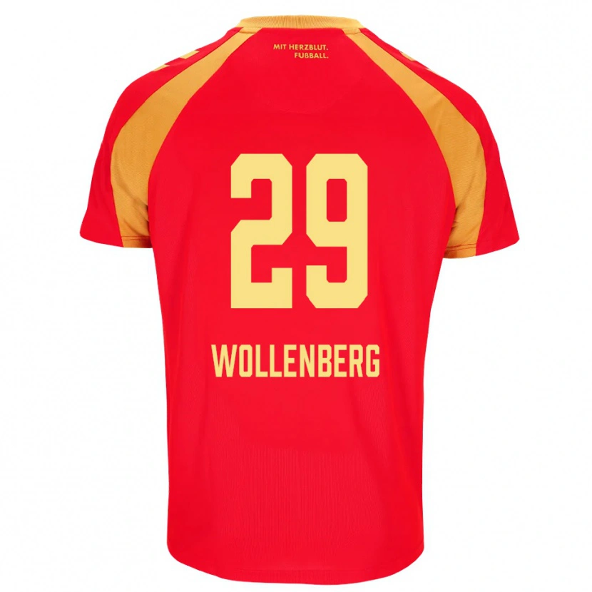 Danxen Women Paul Wollenberg #29 Red Orange Black Away Jersey 2026/27 T-Shirt