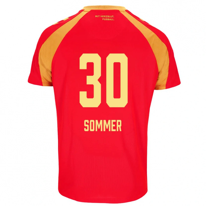Danxen Women Konstantin Sommer #30 Red Orange Black Away Jersey 2026/27 T-Shirt