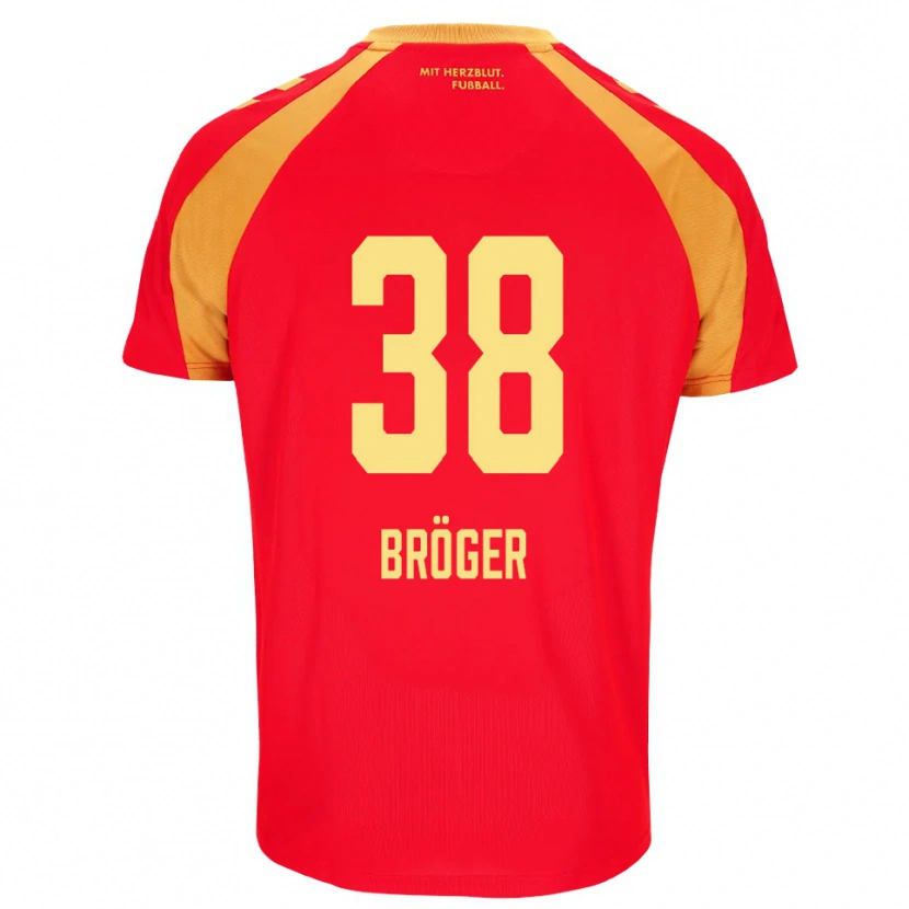 Danxen Women Bennit Bröger #38 Red Orange Black Away Jersey 2026/27 T-Shirt