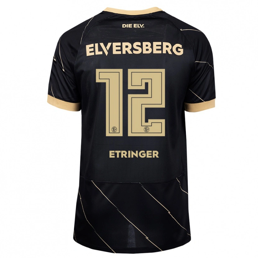 Danxen Women Elias Etringer #12 Black Brown Away Jersey 2026/27 T-Shirt