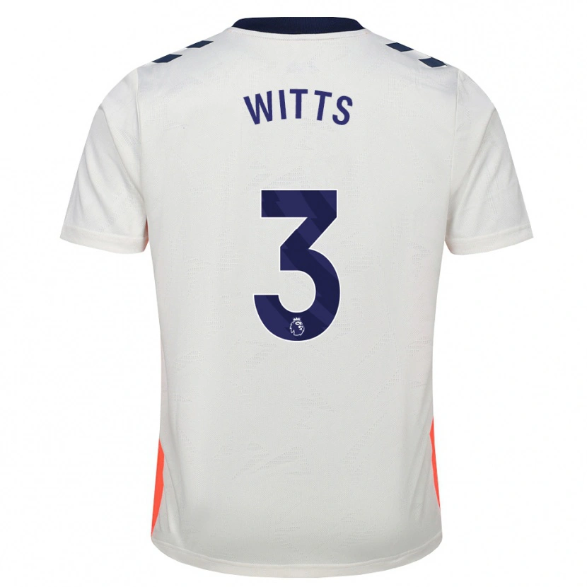 Danxen Women Callum Witts #3 White Orange Royal Blue Away Jersey 2026/27 T-Shirt