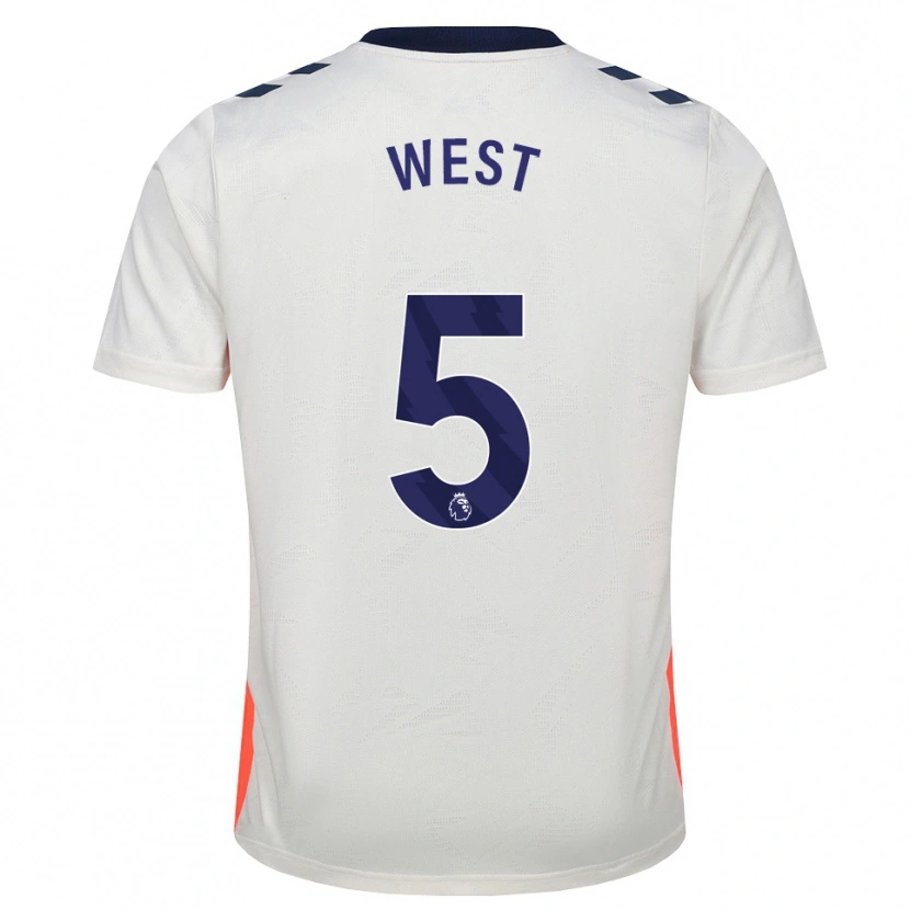 Danxen Women Devon West #5 White Orange Royal Blue Away Jersey 2026/27 T-Shirt