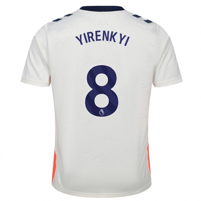 Danxen Women Caleb Yirenkyi #8 White Orange Royal Blue Away Jersey 2026/27 T-Shirt