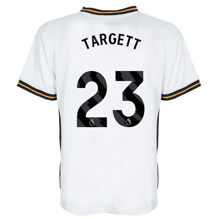 Danxen Women Matt Targett #23 White Orange Black Away Jersey 2026/27 T-Shirt