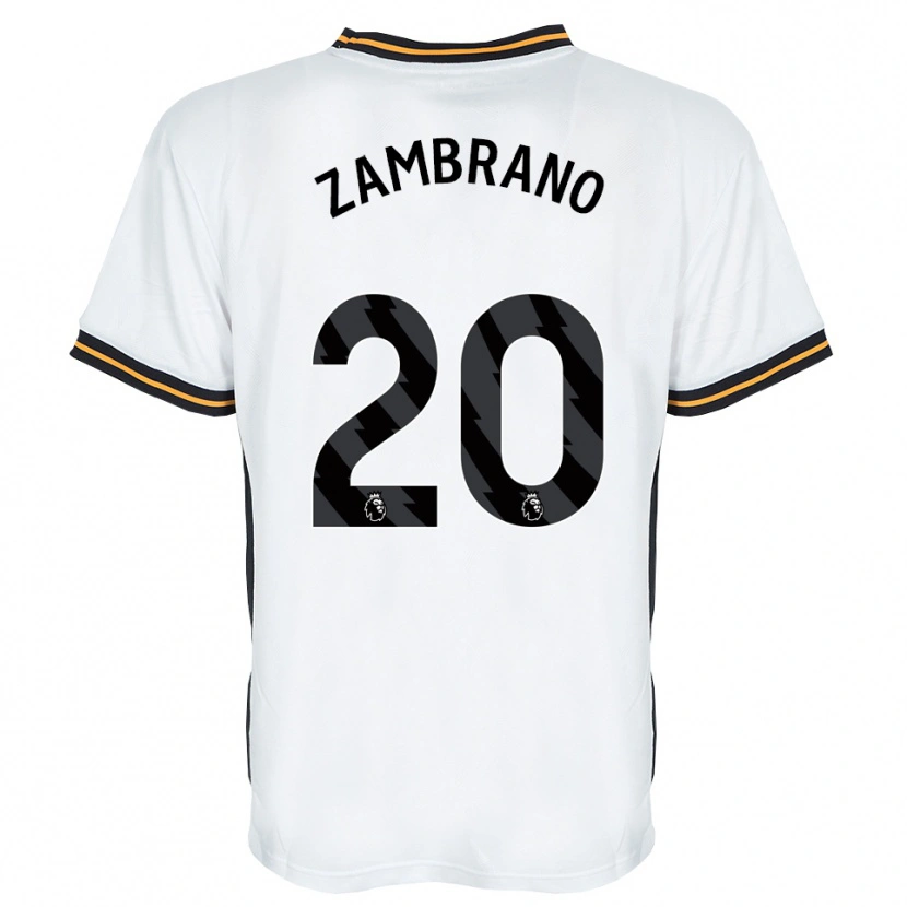 Danxen Women Óscar Zambrano #20 White Orange Black Away Jersey 2026/27 T-Shirt