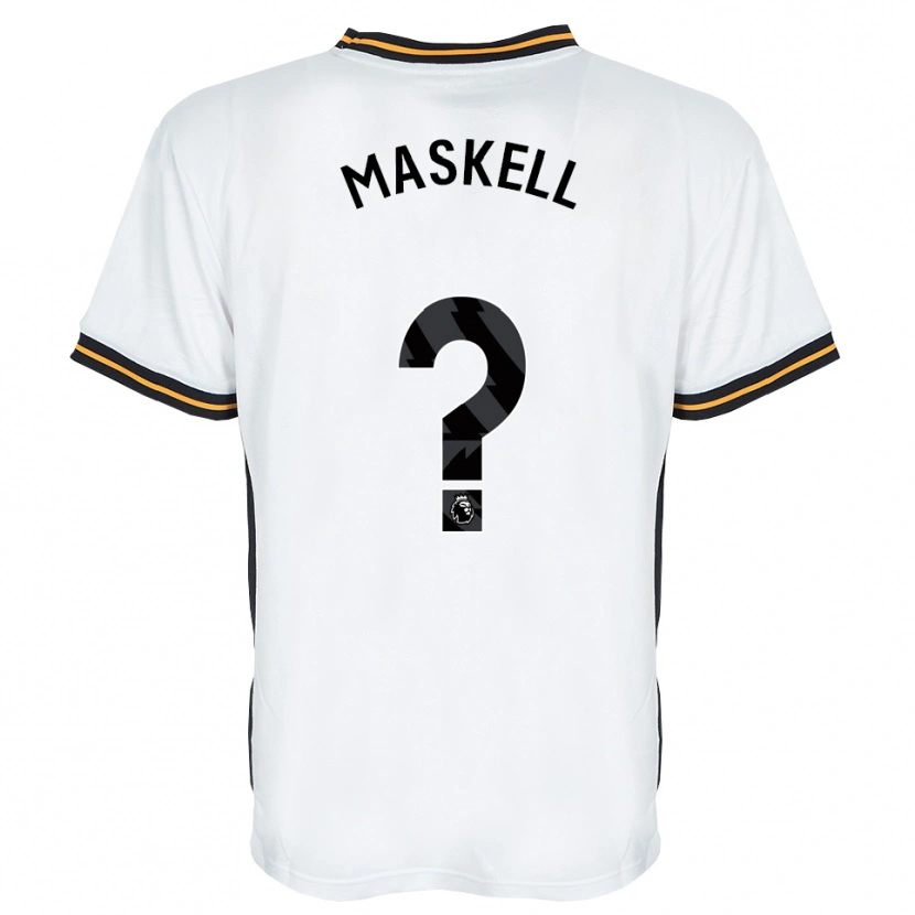 Danxen Women Alfie Maskell #0 White Orange Black Away Jersey 2026/27 T-Shirt