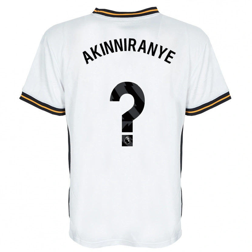 Danxen Women George Akinniranye #0 White Orange Black Away Jersey 2026/27 T-Shirt