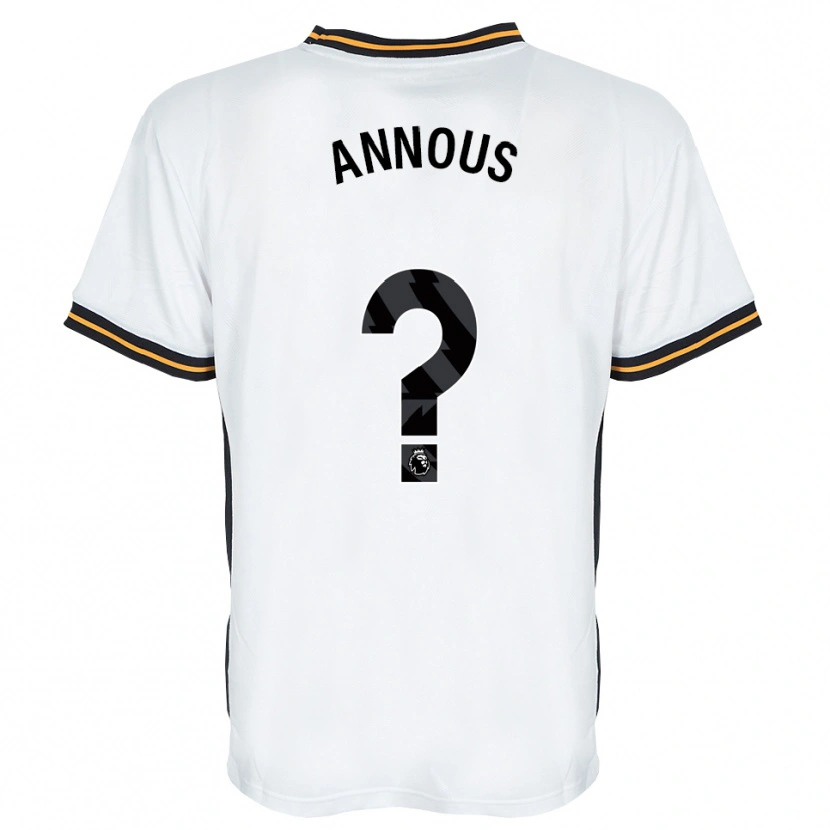 Danxen Women Brandon Annous #0 White Orange Black Away Jersey 2026/27 T-Shirt