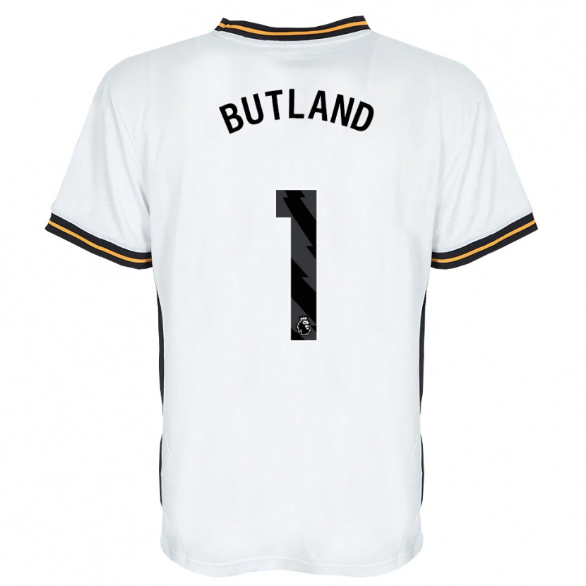 Danxen Women Jack Butland #1 White Orange Black Away Jersey 2026/27 T-Shirt