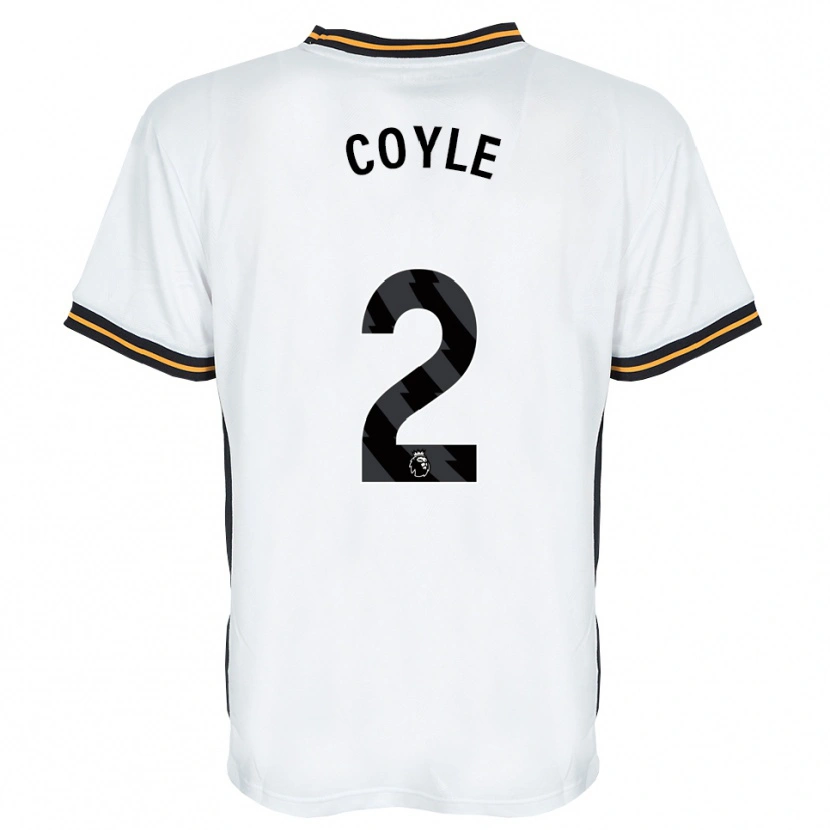 Danxen Women Lewie Coyle #2 White Orange Black Away Jersey 2026/27 T-Shirt