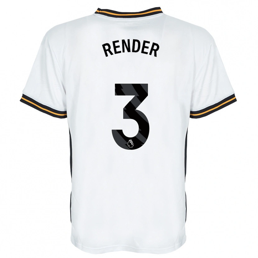 Danxen Women Meg Render #3 White Orange Black Away Jersey 2026/27 T-Shirt