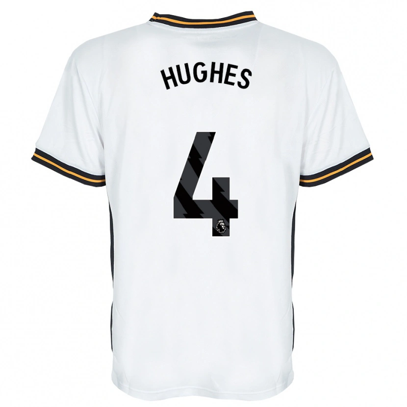 Danxen Women Charlie Hughes #4 White Orange Black Away Jersey 2026/27 T-Shirt
