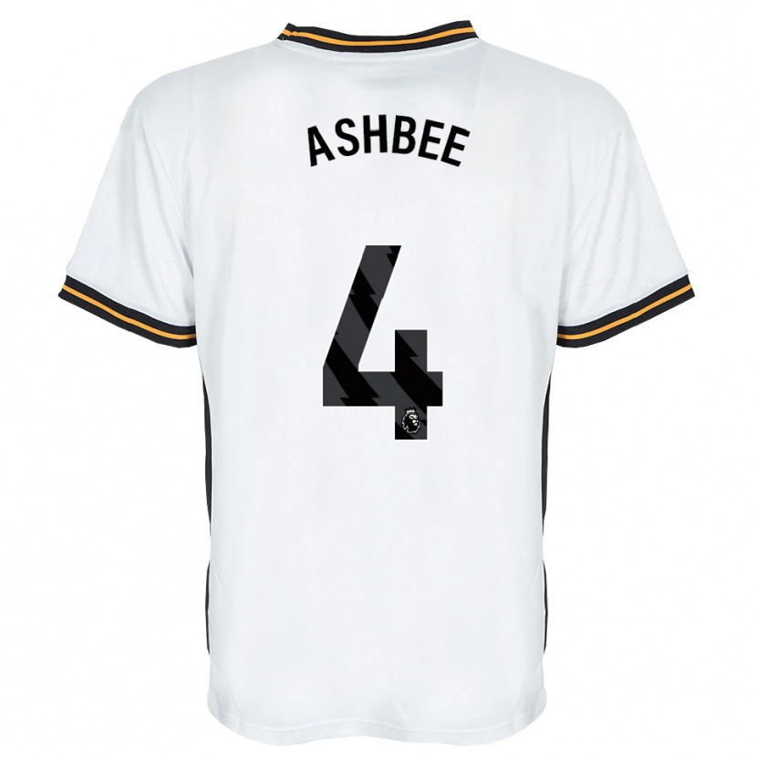 Danxen Women Stanley Ashbee #4 White Orange Black Away Jersey 2026/27 T-Shirt