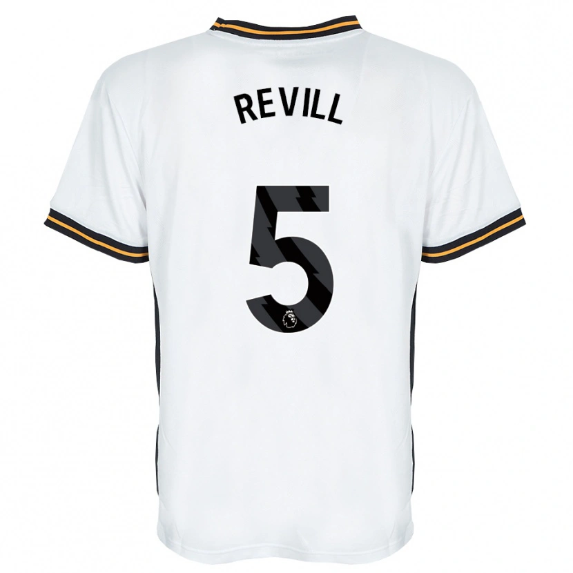 Danxen Women Harry Revill #5 White Orange Black Away Jersey 2026/27 T-Shirt