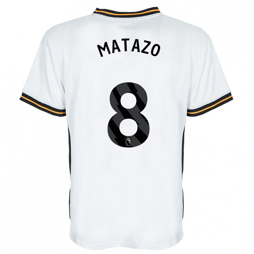Danxen Women Eliot Matazo #8 White Orange Black Away Jersey 2026/27 T-Shirt