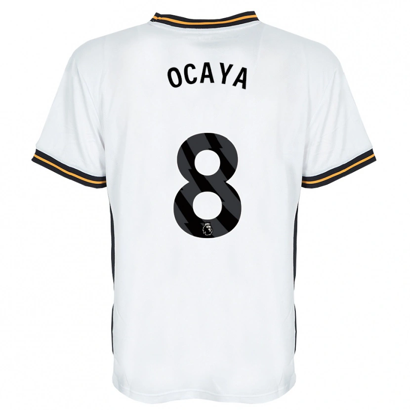 Danxen Women Josh Ocaya #8 White Orange Black Away Jersey 2026/27 T-Shirt