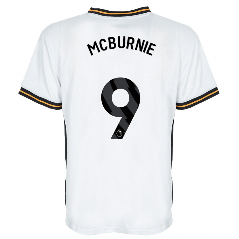 Danxen Women Oli Mcburnie #9 White Orange Black Away Jersey 2026/27 T-Shirt