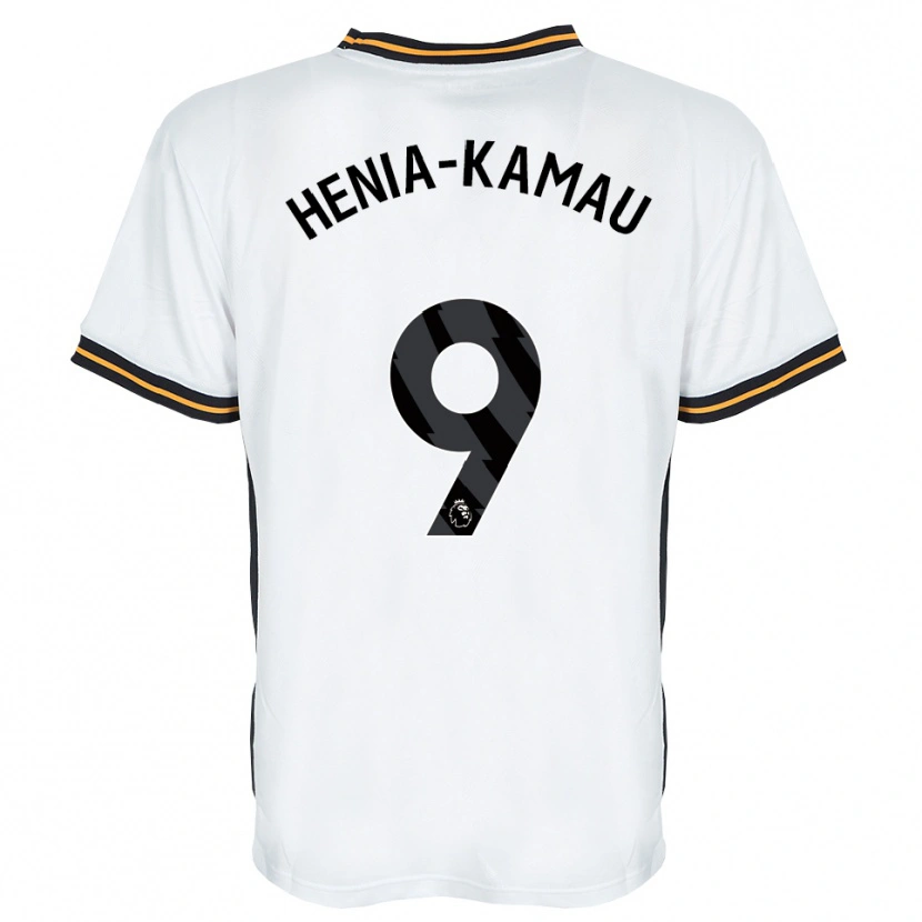 Danxen Women Sammy Henia-Kamau #9 White Orange Black Away Jersey 2026/27 T-Shirt