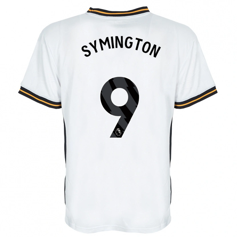 Danxen Women Jo Symington #9 White Orange Black Away Jersey 2026/27 T-Shirt