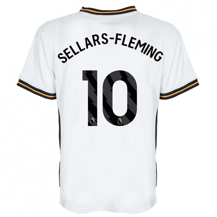 Danxen Women Tyrell Sellars-Fleming #10 White Orange Black Away Jersey 2026/27 T-Shirt