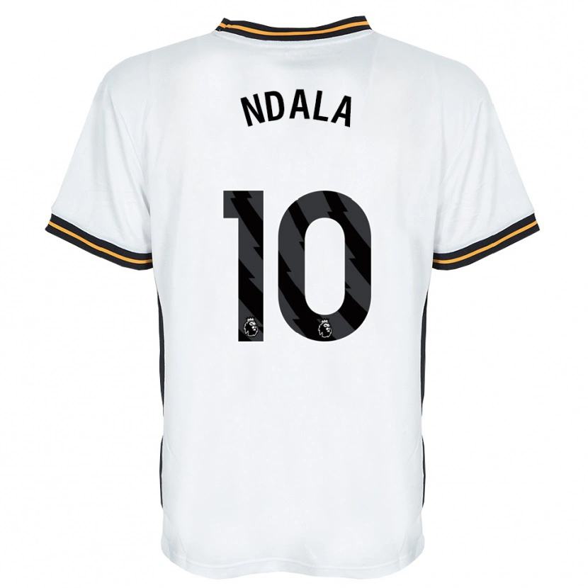 Danxen Women Joel Ndala #10 White Orange Black Away Jersey 2026/27 T-Shirt