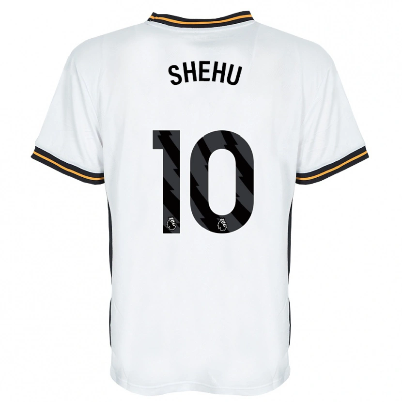 Danxen Women Aidon Shehu #10 White Orange Black Away Jersey 2026/27 T-Shirt