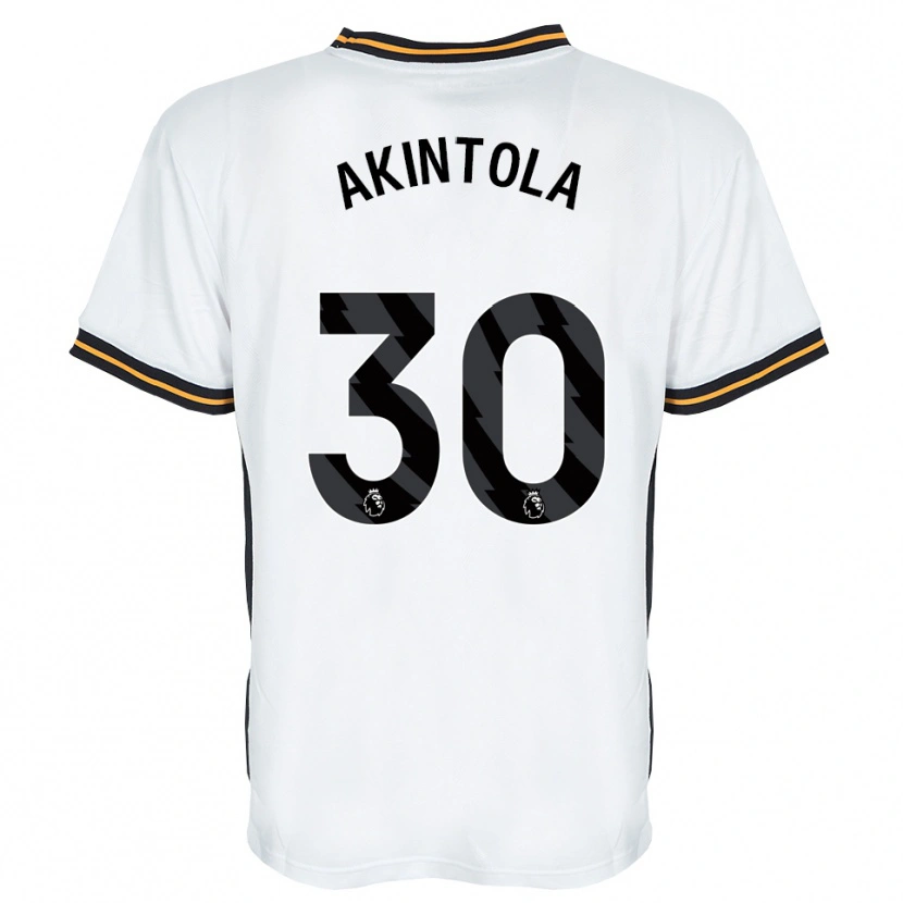 Danxen Women David Akintola #30 White Orange Black Away Jersey 2026/27 T-Shirt