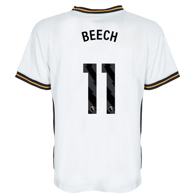 Danxen Women Rebecca Beech #11 White Orange Black Away Jersey 2026/27 T-Shirt