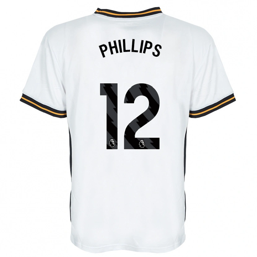 Danxen Women Dillon Phillips #12 White Orange Black Away Jersey 2026/27 T-Shirt