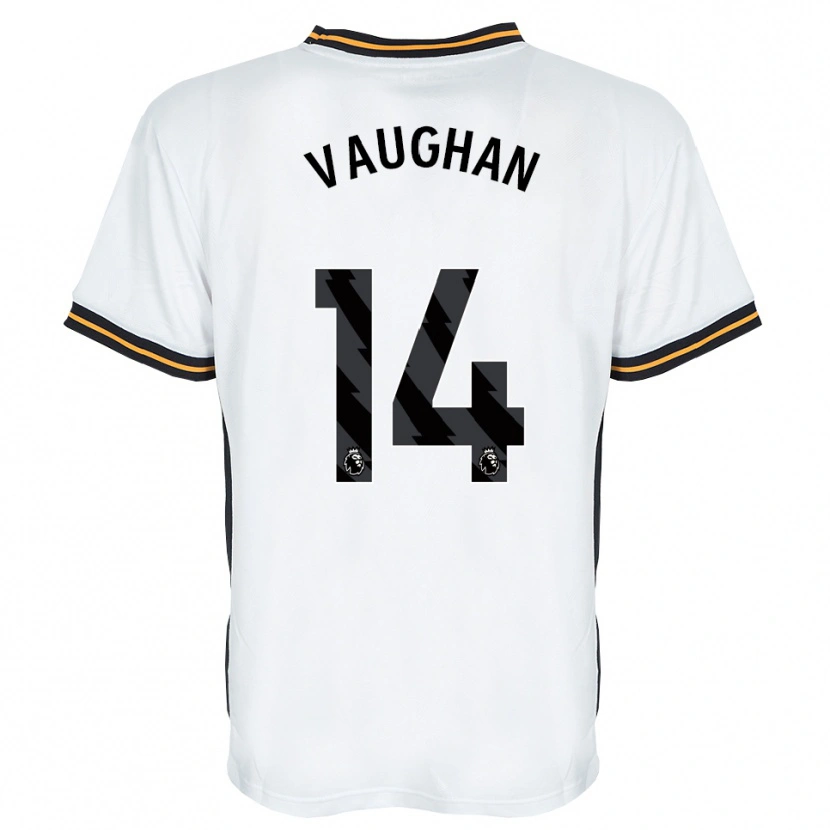 Danxen Women Harry Vaughan #14 White Orange Black Away Jersey 2026/27 T-Shirt
